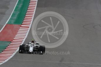 World © Octane Photographic Ltd. Formula 1 – United States GP - Practice 1. Alfa Romeo Sauber F1 Team C37 – Charles Leclerc. Circuit of the Americas (COTA), USA. Friday 19th October 2018.