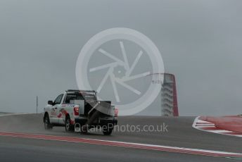 World © Octane Photographic Ltd. Formula 1 – United States GP - Practice 1. Red Flag while the track gets cleaned. Circuit of the Americas (COTA), USA. Friday 19th October 2018.