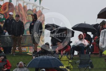 World © Octane Photographic Ltd. Formula 1 – United States GP - Practice 2. Fans in the rain. Circuit of the Americas (COTA), USA. Friday 19th October 2018.