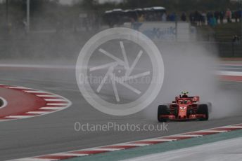 World © Octane Photographic Ltd. Formula 1 – United States GP - Practice 2. Scuderia Ferrari SF71-H – Kimi Raikkonen. Circuit of the Americas (COTA), USA. Friday 19th October 2018.