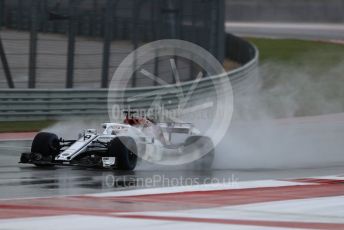 World © Octane Photographic Ltd. Formula 1 – United States GP - Practice 2. Alfa Romeo Sauber F1 Team C37 – Marcus Ericsson. Circuit of the Americas (COTA), USA. Friday 19th October 2018.