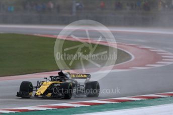 World © Octane Photographic Ltd. Formula 1 – United States GP - Practice 2. Renault Sport F1 Team RS18 – Nico Hulkenberg. Circuit of the Americas (COTA), USA. Friday 19th October 2018.