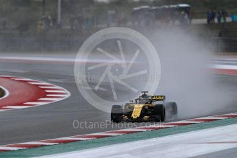 World © Octane Photographic Ltd. Formula 1 – United States GP - Practice 2. Renault Sport F1 Team RS18 – Nico Hulkenberg. Circuit of the Americas (COTA), USA. Friday 19th October 2018.