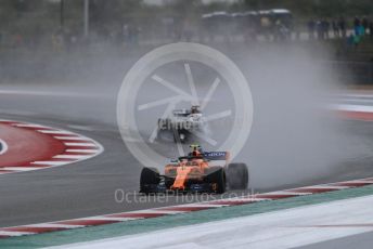 World © Octane Photographic Ltd. Formula 1 – United States GP - Practice 2. McLaren MCL33 – Stoffel Vandoorne. Circuit of the Americas (COTA), USA. Friday 19th October 2018.