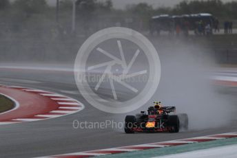 World © Octane Photographic Ltd. Formula 1 – United States GP - Practice 2. Aston Martin Red Bull Racing TAG Heuer RB14 – Max Verstappen. Circuit of the Americas (COTA), USA. Friday 19th October 2018.