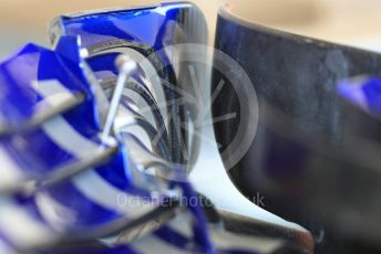 World © Octane Photographic Ltd. Formula 1 – United States GP - Practice 3. Scuderia Toro Rosso STR13 front wing detail. Circuit of the Americas (COTA), USA. Saturday 20th October 2018.