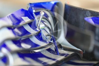 World © Octane Photographic Ltd. Formula 1 – United States GP - Practice 3. Scuderia Toro Rosso STR13 front wing detail. Circuit of the Americas (COTA), USA. Saturday 20th October 2018.