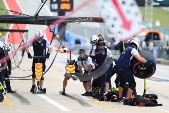 World © Octane Photographic Ltd. Formula 1 – United States GP - Practice 3. Williams Martini Racing pit crew. Circuit of the Americas (COTA), USA. Saturday 20th October 2018.