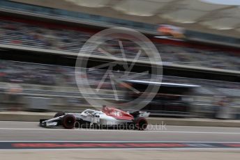 World © Octane Photographic Ltd. Formula 1 – United States GP - Practice 3. Alfa Romeo Sauber F1 Team C37 – Marcus Ericsson. Circuit of the Americas (COTA), USA. Saturday 20th October 2018.
