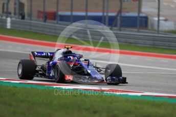 World © Octane Photographic Ltd. Formula 1 – United States GP - Qualifying. Scuderia Toro Rosso STR13 – Pierre Gasly. Circuit of the Americas (COTA), USA. Saturday 20th October 2018.