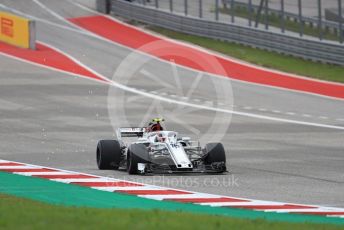 World © Octane Photographic Ltd. Formula 1 – United States GP - Qualifying. Alfa Romeo Sauber F1 Team C37 – Charles Leclerc. Circuit of the Americas (COTA), USA. Saturday 20th October 2018.