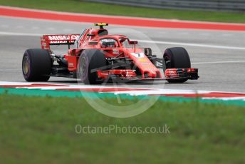 World © Octane Photographic Ltd. Formula 1 – United States GP - Qualifying. Scuderia Ferrari SF71-H – Kimi Raikkonen. Circuit of the Americas (COTA), USA. Saturday 20th October 2018.