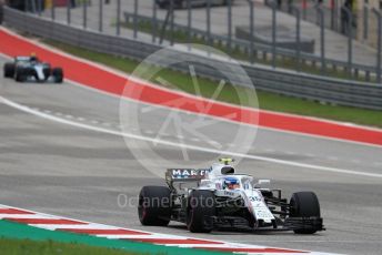 World © Octane Photographic Ltd. Formula 1 – United States GP - Qualifying. Williams Martini Racing FW41 – Sergey Sirotkin. Circuit of the Americas (COTA), USA. Saturday 20th October 2018.