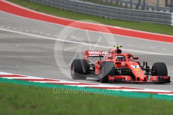 World © Octane Photographic Ltd. Formula 1 – United States GP - Qualifying. Scuderia Ferrari SF71-H – Kimi Raikkonen. Circuit of the Americas (COTA), USA. Saturday 20th October 2018.