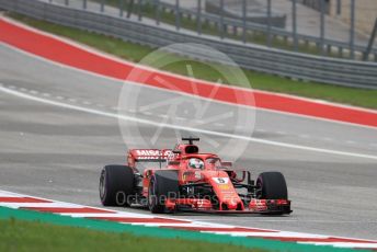 World © Octane Photographic Ltd. Formula 1 – United States GP - Qualifying. Scuderia Ferrari SF71-H – Sebastian Vettel. Circuit of the Americas (COTA), USA. Saturday 20th October 2018.