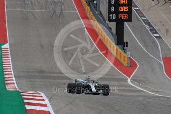World © Octane Photographic Ltd. Formula 1 – United States GP – Qualifying. Mercedes AMG Petronas Motorsport AMG F1 W09 EQ Power+ - Lewis Hamilton. Circuit of the Americas (COTA), USA. Saturday 20th October 2018.