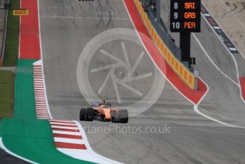 World © Octane Photographic Ltd. Formula 1 – United States GP - Qualifying. McLaren MCL33 – Stoffel Vandoorne. Circuit of the Americas (COTA), USA. Saturday 20th October 2018.