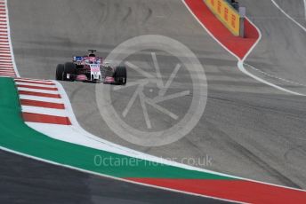 World © Octane Photographic Ltd. Formula 1 – United States GP - Qualifying. Racing Point Force India VJM11 - Sergio Perez. Circuit of the Americas (COTA), USA. Saturday 20th October 2018.