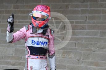 World © Octane Photographic Ltd. Formula 1 – United States GP - Qualifying. Racing Point Force India VJM11 - Esteban Ocon. Circuit of the Americas (COTA), USA. Saturday 20th October 2018.