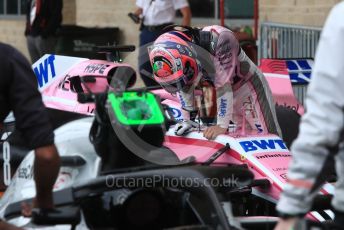 World © Octane Photographic Ltd. Formula 1 – United States GP - Qualifying. Racing Point Force India VJM11 - Sergio Perez. Circuit of the Americas (COTA), USA. Saturday 20th October 2018.