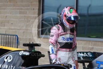 World © Octane Photographic Ltd. Formula 1 – United States GP - Qualifying. Racing Point Force India VJM11 - Sergio Perez. Circuit of the Americas (COTA), USA. Saturday 20th October 2018.