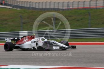 World © Octane Photographic Ltd. Formula 1 – United States GP - Qualifying. Alfa Romeo Sauber F1 Team C37 – Charles Leclerc. Circuit of the Americas (COTA), USA. Saturday 20th October 2018.