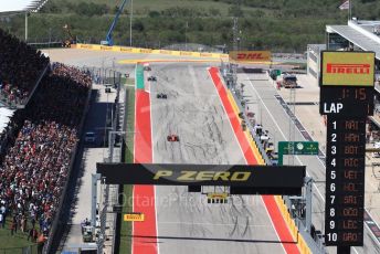 World © Octane Photographic Ltd. Formula 1 – United States GP - Race. Scuderia Ferrari SF71-H – Kimi Raikkonen. Circuit of the Americas (COTA), USA. Sunday 21st October 2018.