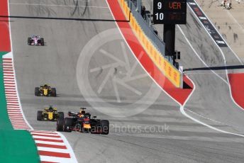 World © Octane Photographic Ltd. Formula 1 – United States GP - Race. Aston Martin Red Bull Racing TAG Heuer RB14 – Daniel Ricciardo. Circuit of the Americas (COTA), USA. Sunday 21st October 2018.