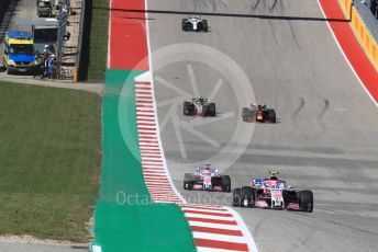 World © Octane Photographic Ltd. Formula 1 – United States GP - Race. Racing Point Force India VJM11 - Esteban Ocon. Circuit of the Americas (COTA), USA. Sunday 21st October 2018.