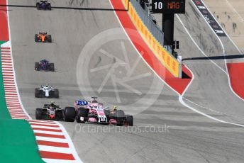 World © Octane Photographic Ltd. Formula 1 – United States GP - Race. Racing Point Force India VJM11 - Sergio Perez. Circuit of the Americas (COTA), USA. Sunday 21st October 2018.