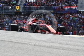 World © Octane Photographic Ltd. Formula 1 – United States GP - Race. Scuderia Ferrari SF71-H – Sebastian Vettel. Circuit of the Americas (COTA), USA. Sunday 21st October 2018.
