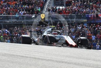 World © Octane Photographic Ltd. Formula 1 – United States GP - Race. Haas F1 Team VF-18 – Kevin Magnussen. Circuit of the Americas (COTA), USA. Sunday 21st October 2018.