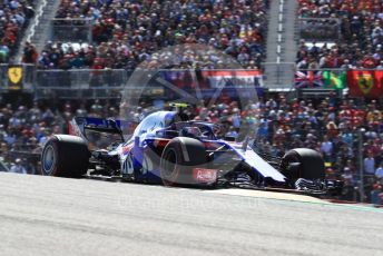 World © Octane Photographic Ltd. Formula 1 – United States GP - Race. Scuderia Toro Rosso STR13 – Pierre Gasly. Circuit of the Americas (COTA), USA. Sunday 21st October 2018.