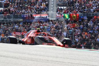 World © Octane Photographic Ltd. Formula 1 – United States GP - Race. Scuderia Ferrari SF71-H – Kimi Raikkonen. Circuit of the Americas (COTA), USA. Sunday 21st October 2018.