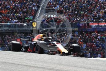 World © Octane Photographic Ltd. Formula 1 – United States GP - Race. Aston Martin Red Bull Racing TAG Heuer RB14 – Daniel Ricciardo. Circuit of the Americas (COTA), USA. Sunday 21st October 2018.