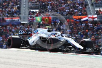 World © Octane Photographic Ltd. Formula 1 – United States GP - Race. Williams Martini Racing FW41 – Sergey Sirotkin. Circuit of the Americas (COTA), USA. Sunday 21st October 2018.