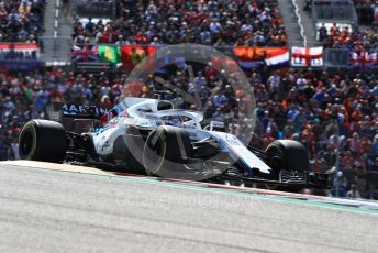 World © Octane Photographic Ltd. Formula 1 – United States GP - Race. Williams Martini Racing FW41 – Lance Stroll. Circuit of the Americas (COTA), USA. Sunday 21st October 2018.