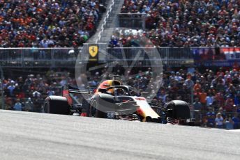 World © Octane Photographic Ltd. Formula 1 – United States GP - Race. Aston Martin Red Bull Racing TAG Heuer RB14 – Daniel Ricciardo. Circuit of the Americas (COTA), USA. Sunday 21st October 2018.