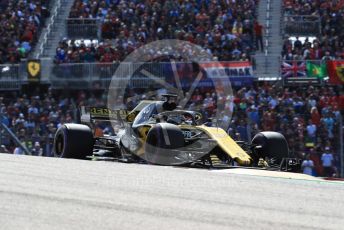 World © Octane Photographic Ltd. Formula 1 – United States GP - Race. Renault Sport F1 Team RS18 – Nico Hulkenberg. Circuit of the Americas (COTA), USA. Sunday 21st October 2018.