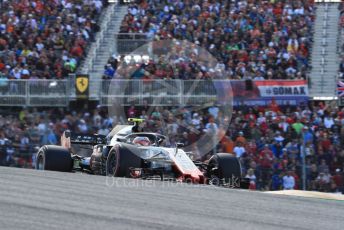World © Octane Photographic Ltd. Formula 1 – United States GP - Race. Haas F1 Team VF-18 – Kevin Magnussen. Circuit of the Americas (COTA), USA. Sunday 21st October 2018.