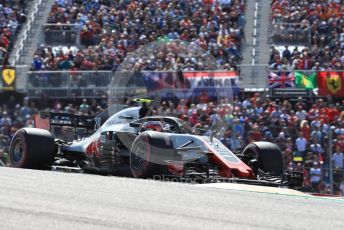 World © Octane Photographic Ltd. Formula 1 – United States GP - Race. Haas F1 Team VF-18 – Kevin Magnussen. Circuit of the Americas (COTA), USA. Sunday 21st October 2018.