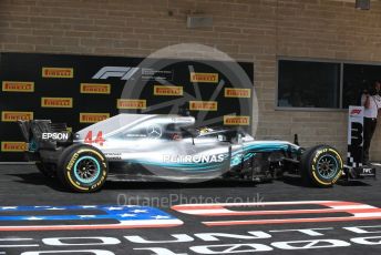 World © Octane Photographic Ltd. Formula 1 – United States GP – Race Podium. Mercedes AMG Petronas Motorsport AMG F1 W09 EQ Power+ - Lewis Hamilton. Circuit of the Americas (COTA), USA. Sunday 21st October 2018