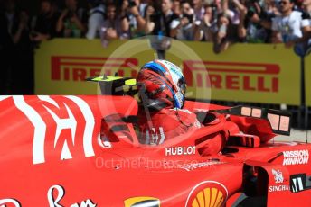 World © Octane Photographic Ltd. Formula 1 – United States GP - Podium. Scuderia Ferrari SF71-H – Kimi Raikkonen. Circuit of the Americas (COTA), USA. Sunday 21st October 2018.