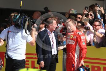 World © Octane Photographic Ltd. Formula 1 – United States GP - Podium. Scuderia Ferrari SF71-H – Kimi Raikkonen. Circuit of the Americas (COTA), USA. Sunday 21st October 2018.