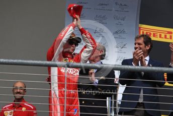 World © Octane Photographic Ltd. Formula 1 – United States GP - Podium. Scuderia Ferrari SF71-H – Kimi Raikkonen. Circuit of the Americas (COTA), USA. Sunday 21st October 2018.