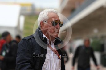 World © Octane Photographic Ltd. Formula 1 - United States GP - Paddock. Lance Stroll father Lawrence Stroll - investor, part-owner of Racing Point Force India Formula 1 team. Circuit of the Americas (COTA), USA. Saturday 20th October 2018.