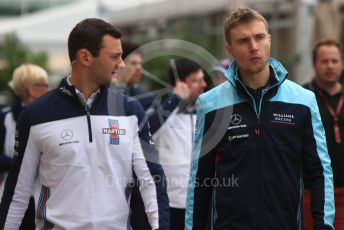World © Octane Photographic Ltd. Formula 1 – United States GP - Paddock. Williams Martini Racing FW41 – Sergey Sirotkin. Circuit of the Americas (COTA), USA. Saturday 20th October 2018.