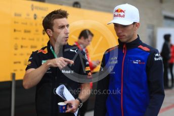 World © Octane Photographic Ltd. Formula 1 – United States GP - Paddock. Scuderia Toro Rosso STR13 – Pierre Gasly. Circuit of the Americas (COTA), USA. Saturday 20th October 2018.