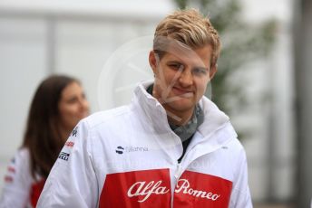 World © Octane Photographic Ltd. Formula 1 – United States GP - Paddock. Alfa Romeo Sauber F1 Team C37 – Marcus Ericsson. Circuit of the Americas (COTA), USA. Saturday 20th October 2018.