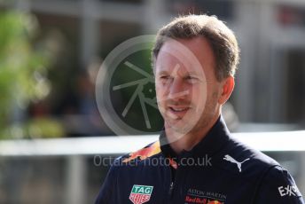 World © Octane Photographic Ltd. Formula 1 - United States GP - Paddock. Christian Horner - Team Principal of Red Bull Racing. Circuit of the Americas (COTA), USA. Sunday 21st October 2018.